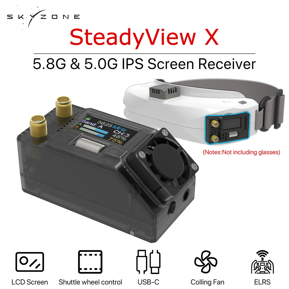 Skyzone Steadyview X Receiver Module - SKYZONE Steadyview X 5/5.8G レシーバーモジュール高感度複数シェル FPV